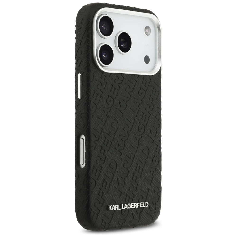 Karl Lagerfeld FW Stamped Karl MagSafe Case for iPhone 17 Pro - Black_3