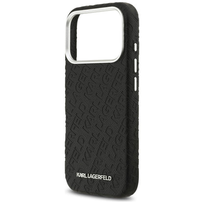 Karl Lagerfeld FW Stamped Karl MagSafe Case for iPhone 17 Pro - Black_5