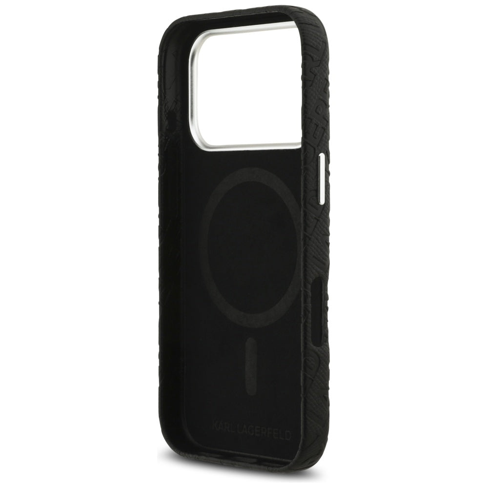 Karl Lagerfeld FW Stamped Karl MagSafe Case for iPhone 17 Pro - Black_6