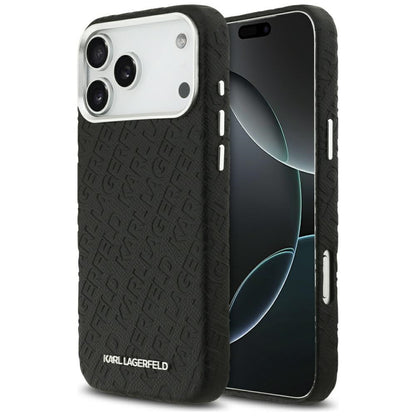Karl Lagerfeld FW Stamped Karl MagSafe Case for iPhone 17 Pro Max - Black_0