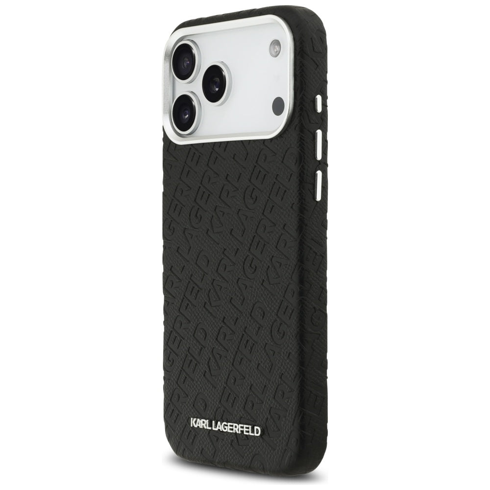Karl Lagerfeld FW Stamped Karl MagSafe Case for iPhone 17 Pro Max - Black_1