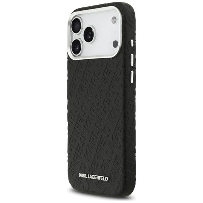 Karl Lagerfeld FW Stamped Karl MagSafe Case for iPhone 17 Pro Max - Black_1