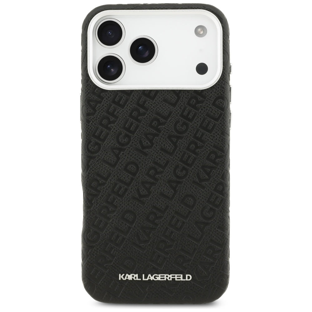 Karl Lagerfeld FW Stamped Karl MagSafe Case for iPhone 17 Pro Max - Black_2