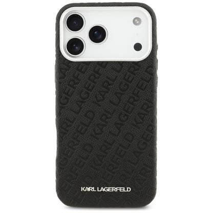 Karl Lagerfeld FW Stamped Karl MagSafe Case for iPhone 17 Pro Max - Black_2