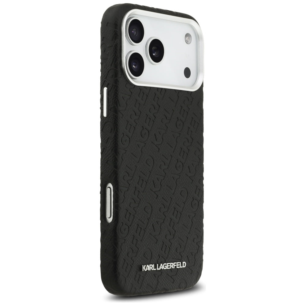Karl Lagerfeld FW Stamped Karl MagSafe Case for iPhone 17 Pro Max - Black_3