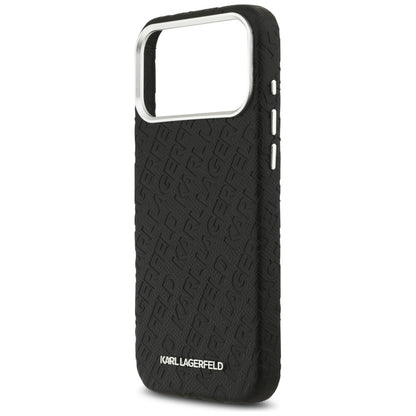 Karl Lagerfeld FW Stamped Karl MagSafe Case for iPhone 17 Pro Max - Black_5