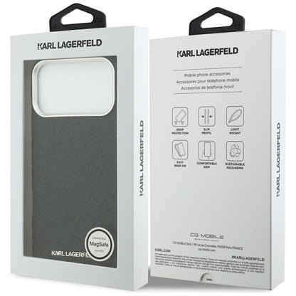 Karl Lagerfeld FW Stamped Karl MagSafe Case for iPhone 17 Pro Max - Black_7
