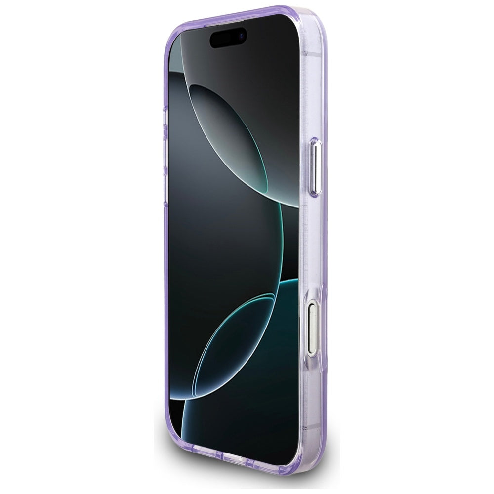 Karl Lagerfeld IML Aquarelle Karl &amp; Choupette &amp; Logo MagSafe Case for iPhone 17 Pro Max - Purple_4