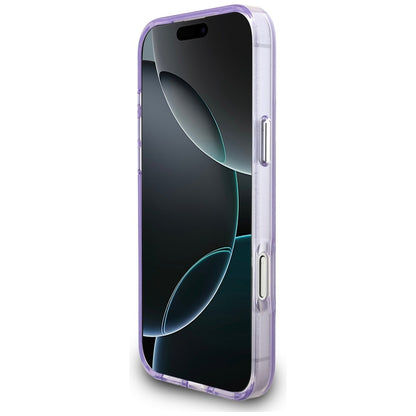 Karl Lagerfeld IML Aquarelle Karl &amp; Choupette &amp; Logo MagSafe Case for iPhone 17 Pro Max - Purple_4