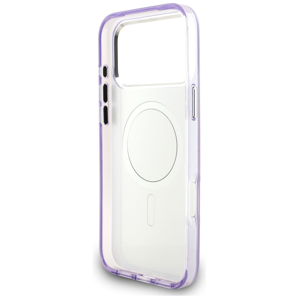 Karl Lagerfeld IML Aquarelle Karl &amp; Choupette &amp; Logo MagSafe Case for iPhone 17 Pro Max - Purple_6