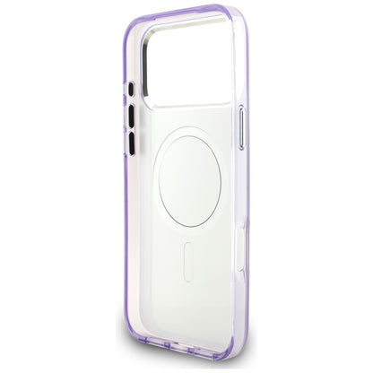 Karl Lagerfeld IML Aquarelle Karl &amp; Choupette &amp; Logo MagSafe Case for iPhone 17 Pro Max - Purple_6