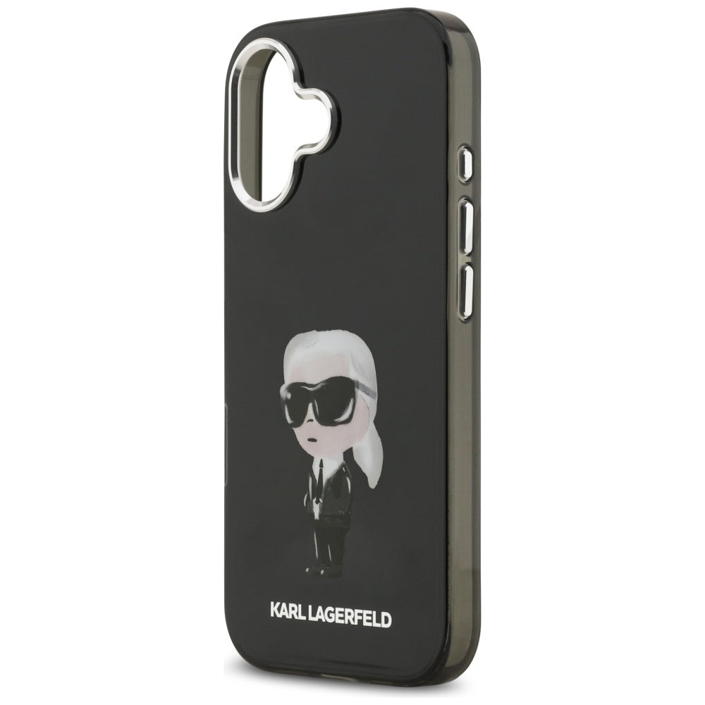 Karl Lagerfeld IML Aquarelle Karl &amp; Logo MagSafe Case for iPhone 17 - Black_5