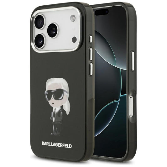Karl Lagerfeld IML Aquarelle Karl &amp; Logo MagSafe Case for iPhone 17 Pro - Black_0