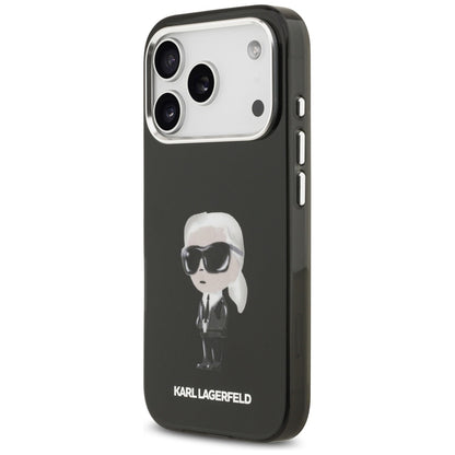 Karl Lagerfeld IML Aquarelle Karl &amp; Logo MagSafe Case for iPhone 17 Pro - Black_1