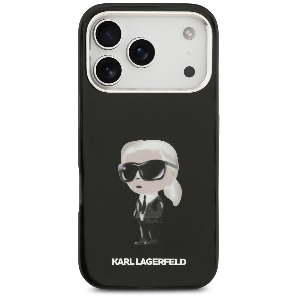Karl Lagerfeld IML Aquarelle Karl &amp; Logo MagSafe Case for iPhone 17 Pro - Black_2