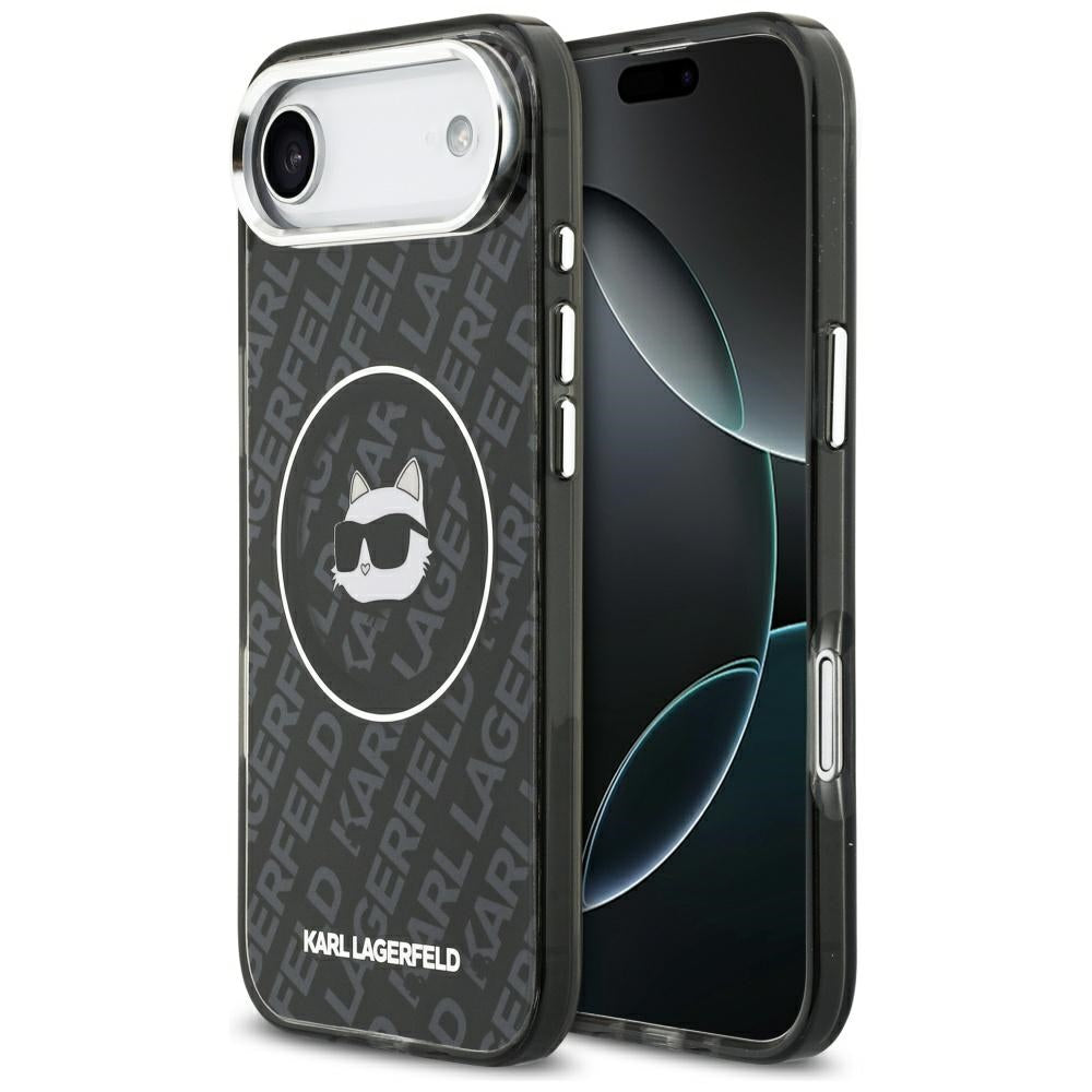 Karl Lagerfeld IML Choupette Head Logo MagSafe iPhone Air Case - Black_0