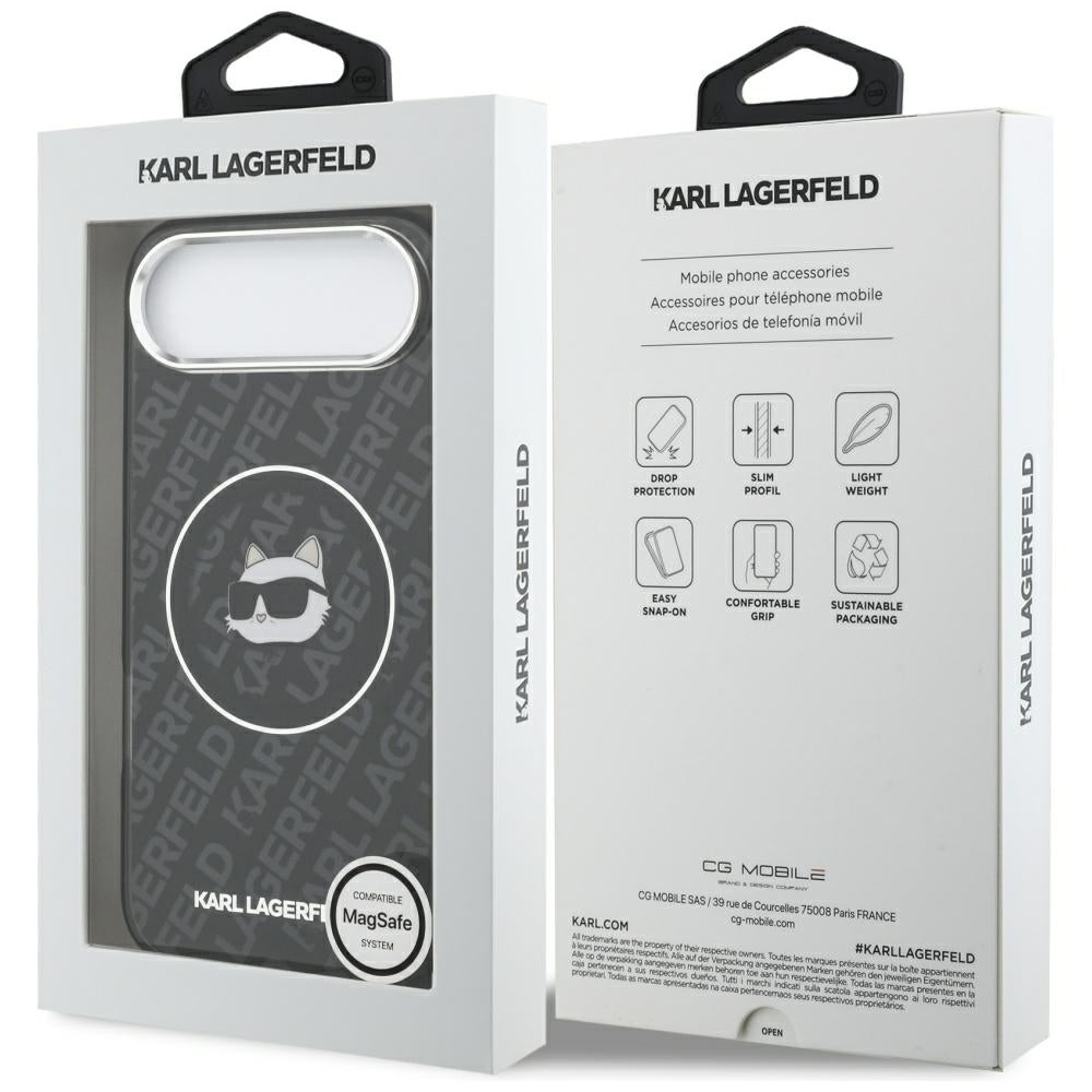 Karl Lagerfeld IML Choupette Head Logo MagSafe iPhone Air Case - Black_7