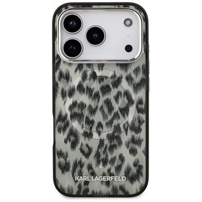Karl Lagerfeld IML Leopard Pattern MagSafe Case for iPhone 17 Pro - Brown_2