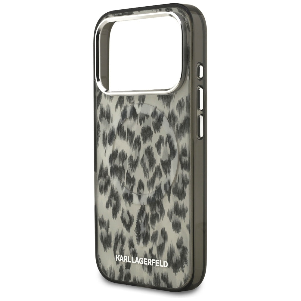 Karl Lagerfeld IML Leopard Pattern MagSafe Case for iPhone 17 Pro - Brown_5