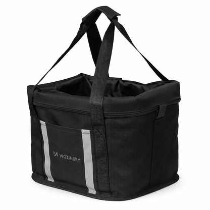 Wozinsky fabric bicycle basket large - black_3