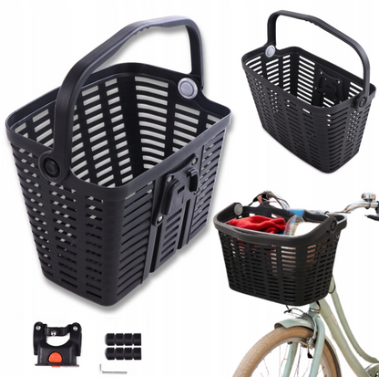 Wozinsky WKR-PK plastic handlebar bicycle basket - black_8
