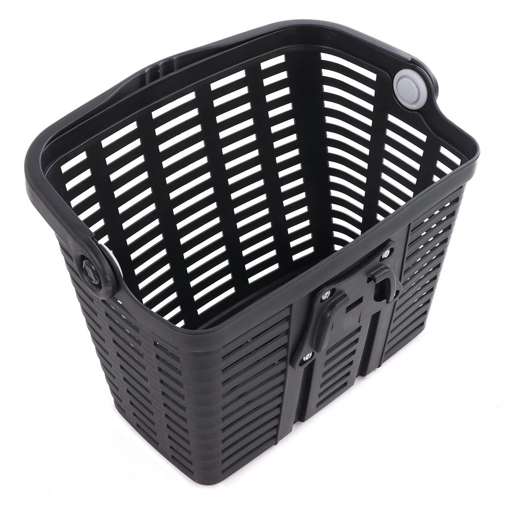 Wozinsky WKR-PK plastic handlebar bicycle basket - black_1