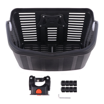 Wozinsky WKR-PK plastic handlebar bicycle basket - black_2