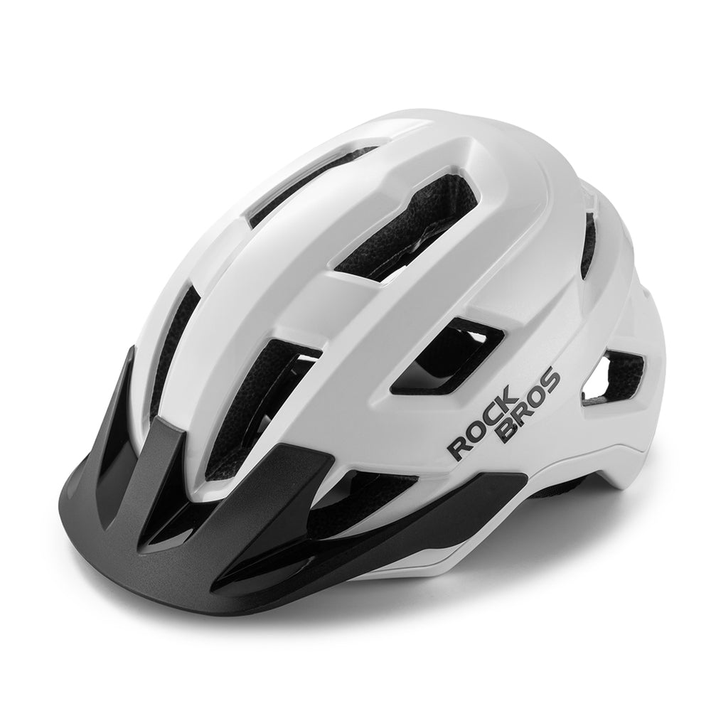 Rockbros LK-67 Youth Bike Helmet with Detachable Visor 54–58 cm - White_0