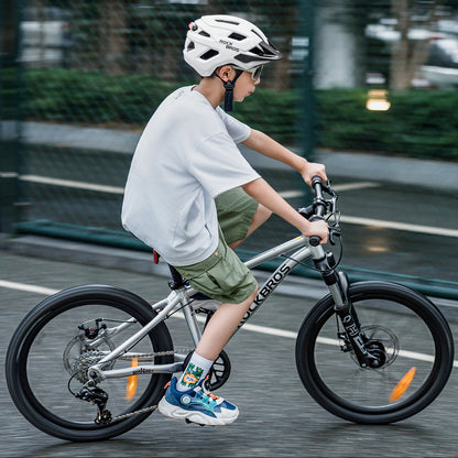 Rockbros LK-67 Youth Bike Helmet with Detachable Visor 54–58 cm - White_1