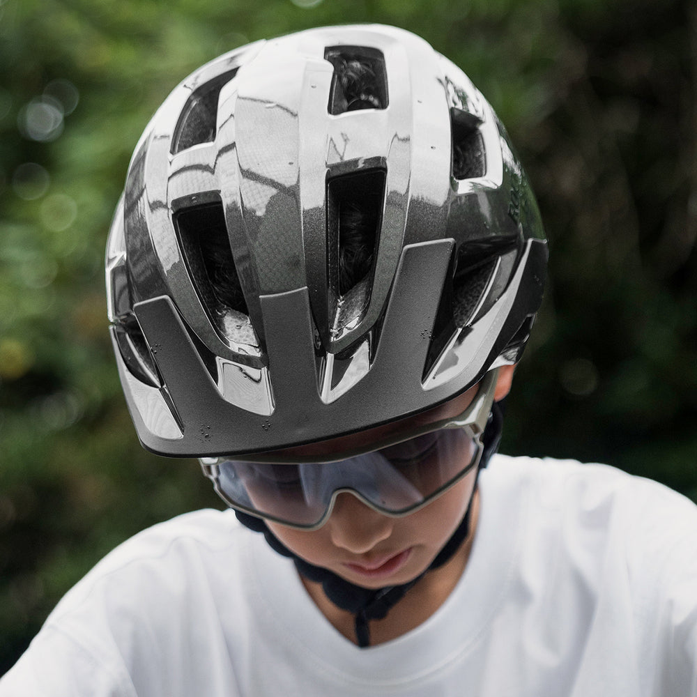 Rockbros LK-67 Youth Bike Helmet with Detachable Visor 54–58 cm - Gray_3