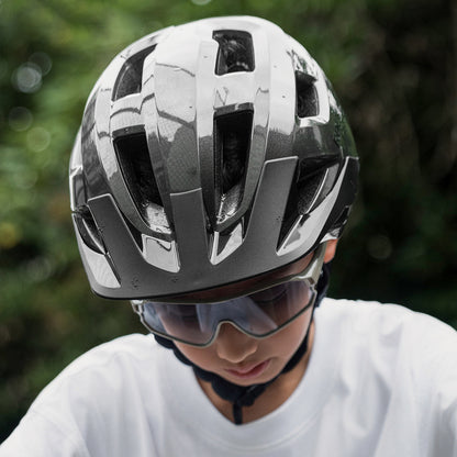 Rockbros LK-67 Youth Bike Helmet with Detachable Visor 54–58 cm - Gray_3
