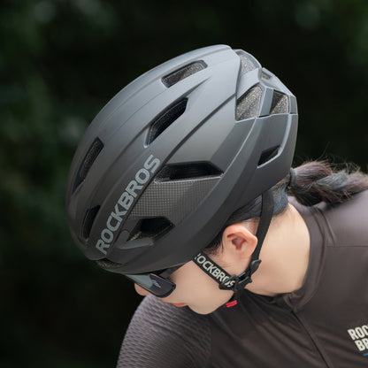 Rockbros LK-15 Carbon Fiber Bike Helmet 58-62cm - Black_1