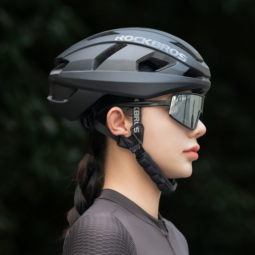 Rockbros LK-15 Carbon Fiber Bike Helmet 58-62cm - Black_2