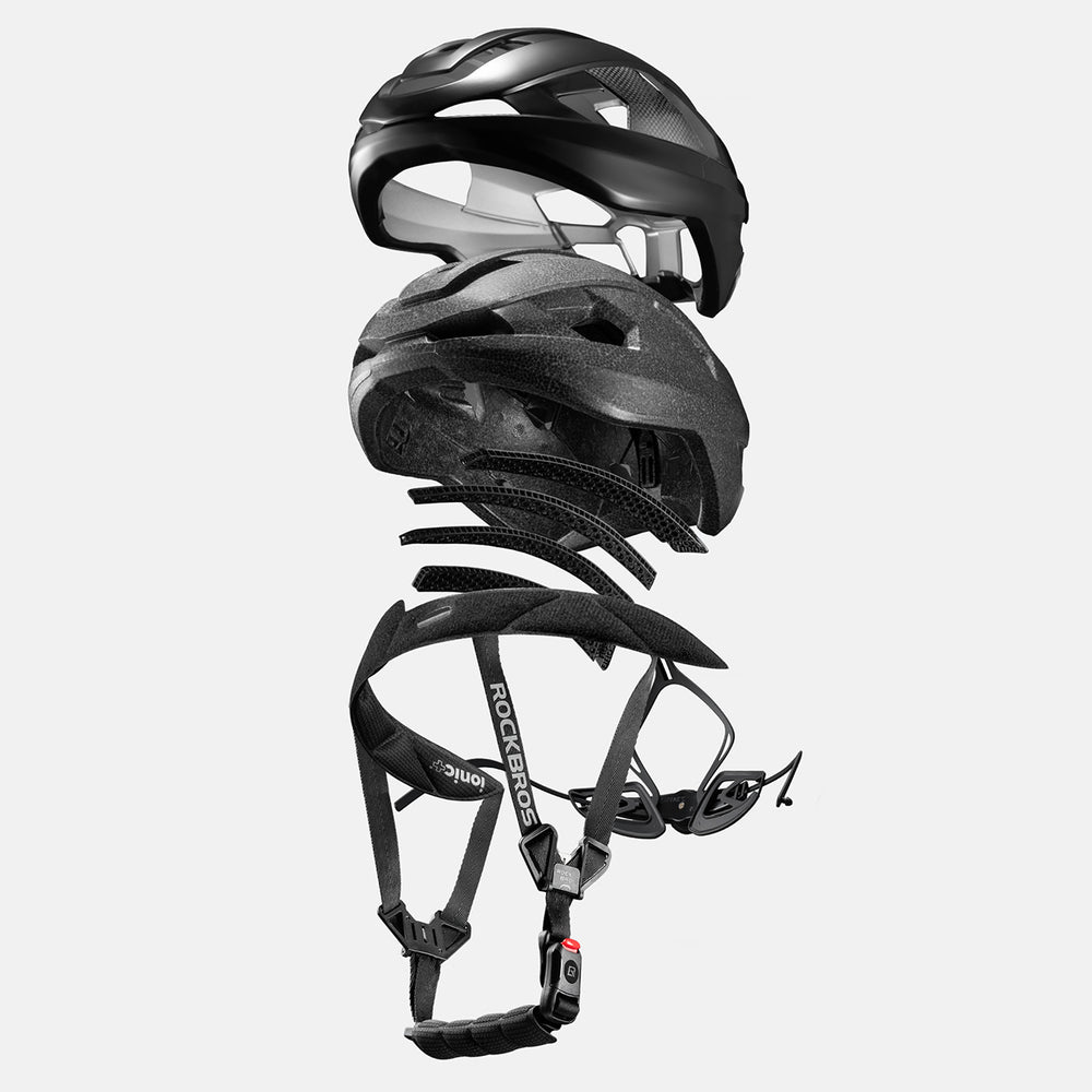 Rockbros LK-15 Carbon Fiber Bike Helmet 58-62cm - Black_4