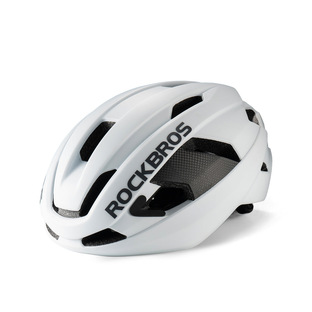 Rockbros LK-15 Carbon Fiber Bike Helmet 58-62cm - White_0