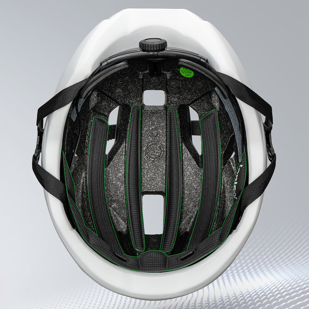 Rockbros LK-15 Carbon Fiber Bike Helmet 58-62cm - White_3