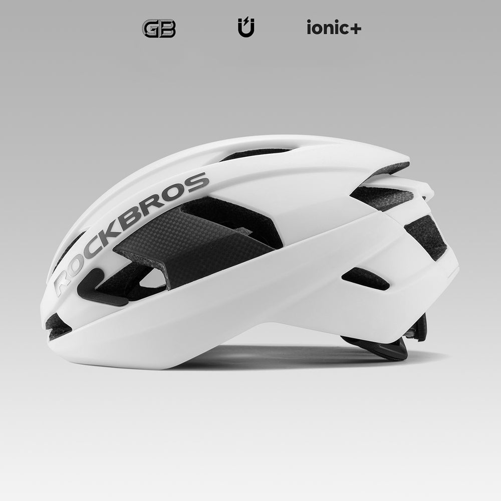Rockbros LK-15 Carbon Fiber Bike Helmet 58-62cm - White_6