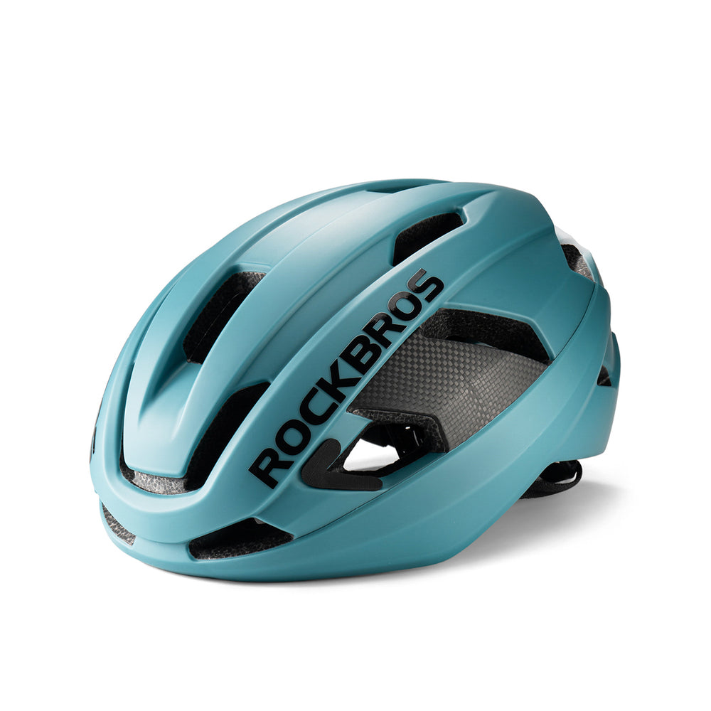 Rockbros LK-15 Carbon Fiber Bike Helmet 58-62cm - Light Blue_0