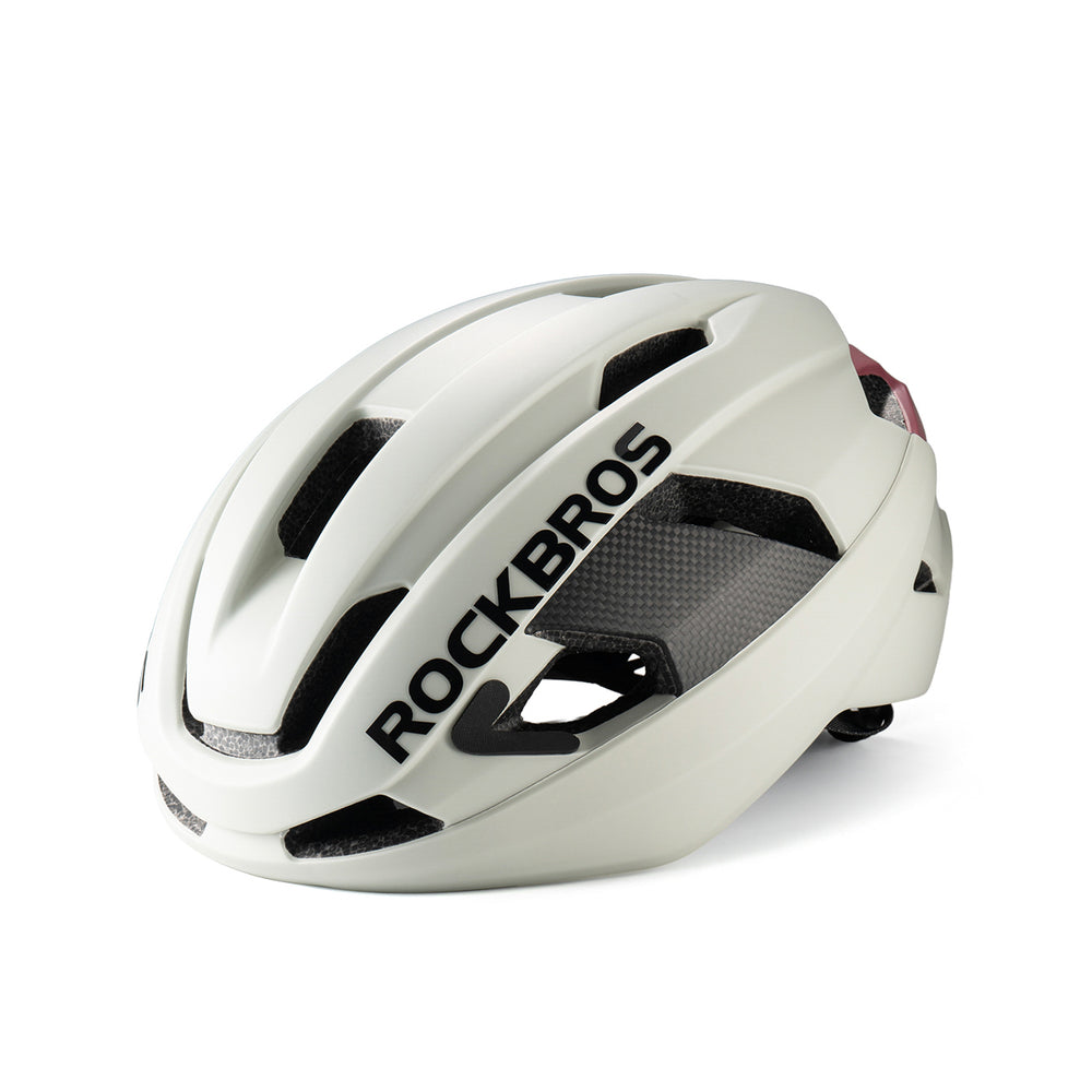 Rockbros LK-15 Carbon Fiber Bike Helmet 58-62cm - Light Gray_0