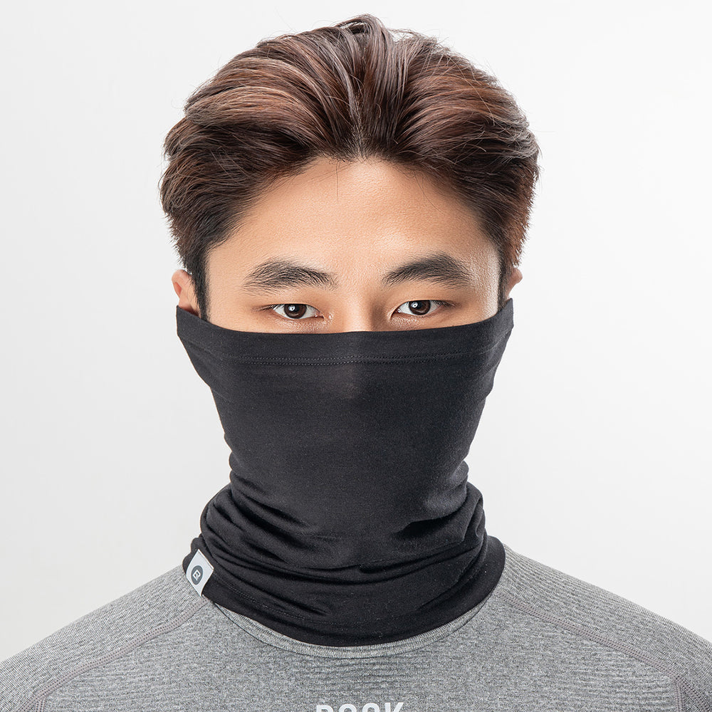 Rocbros YDWB005 thermal scarf tencel + wool universal size - black_1