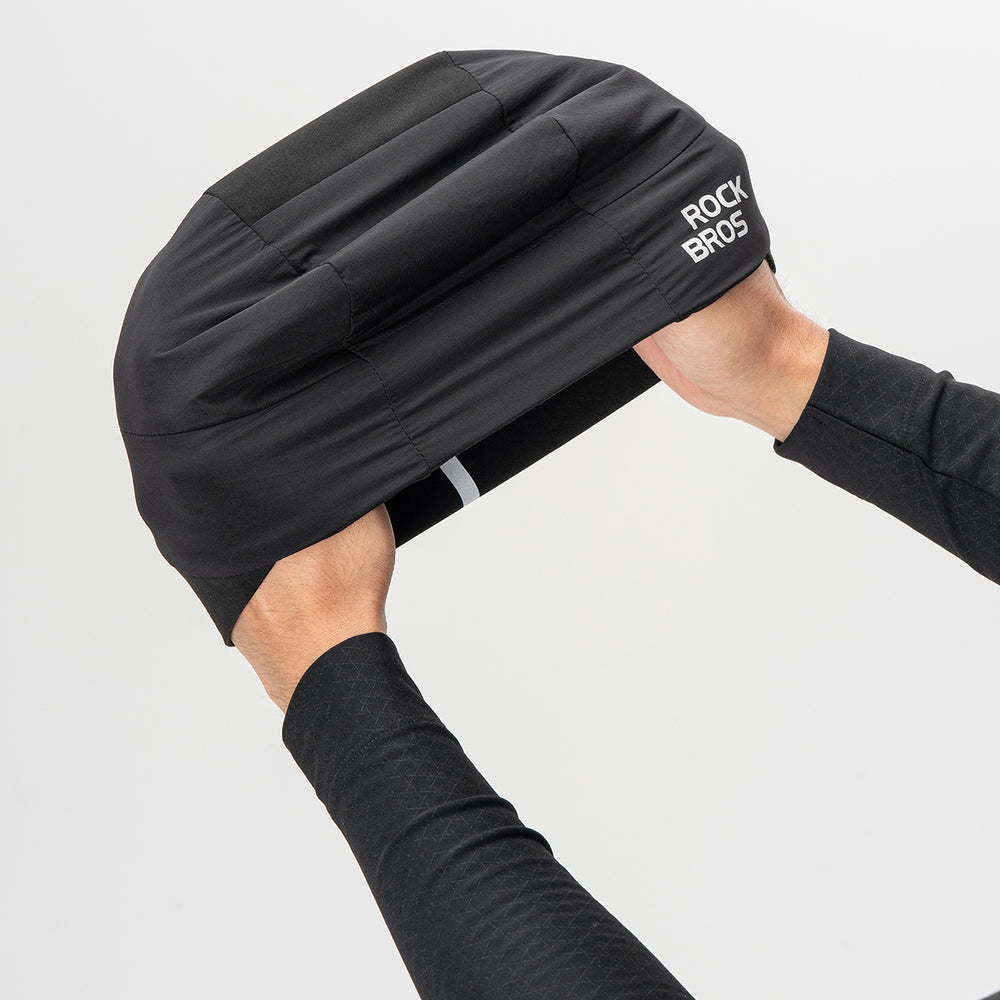 Rockbros M015 Winter Reversible Cycling Cap Size 54-61 cm - Black_1