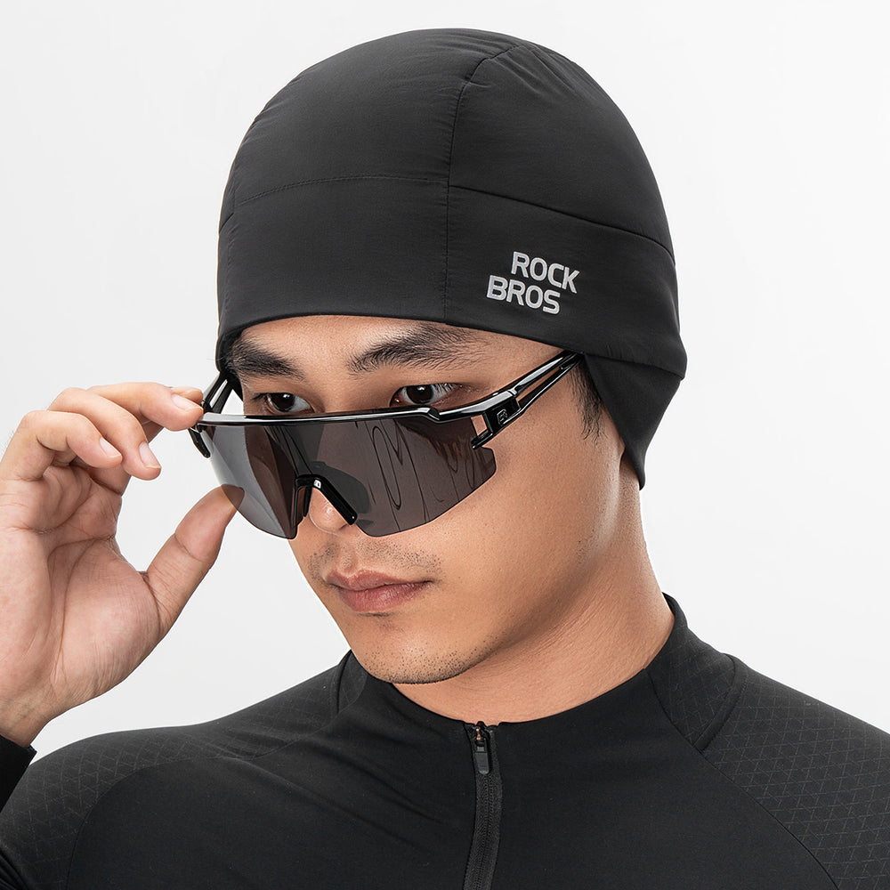 Rockbros M015 Winter Reversible Cycling Cap Size 54-61 cm - Black_3