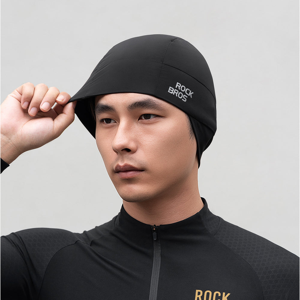 Rockbros M015 Winter Reversible Cycling Cap Size 54-61 cm - Black_7
