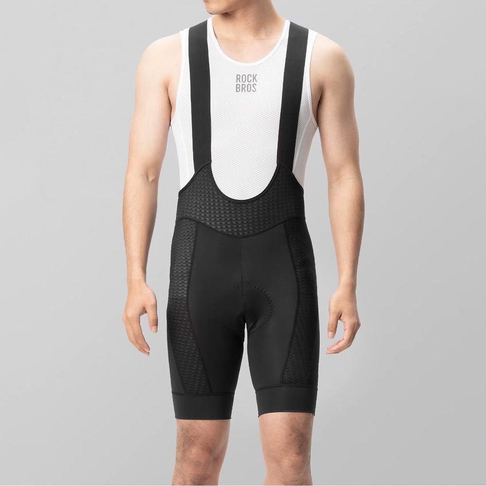Rockbros YDDK009 Men's Cycling Bib Shorts with Pad Size XXL - Black_4