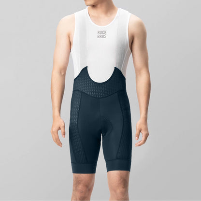Rockbros YDDK009 Men's Cycling Bib Shorts with Pad Size M - Dark Blue_4