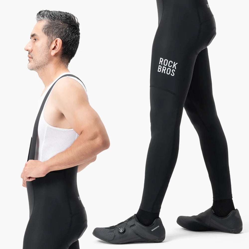 Rockbros 200021 Long Cycling Bib Shorts with Pad Size M - Black_3