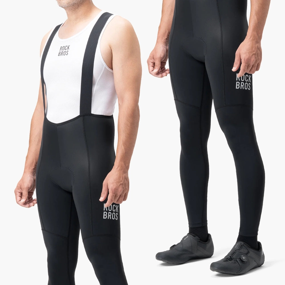 Rockbros 200021 Long Cycling Bib Shorts with Pad Size XXXL - Black_5