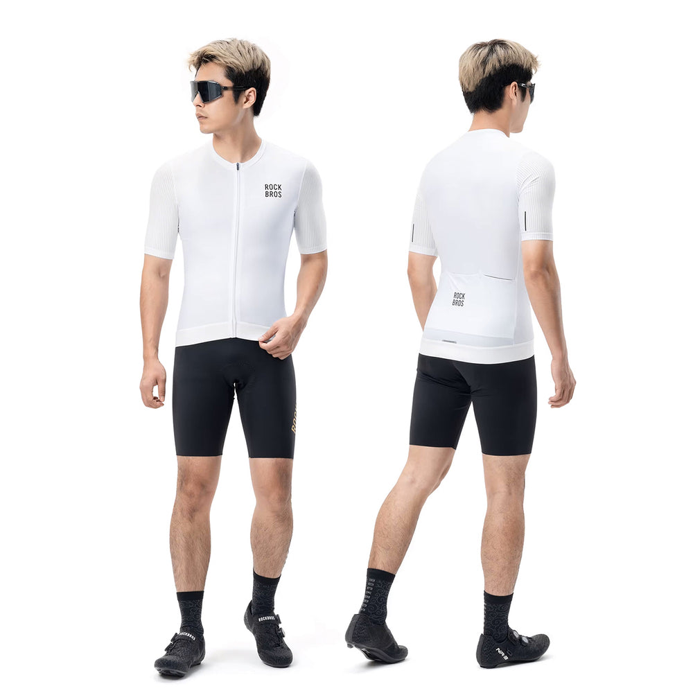 Rockbros 15200025 Short Sleeve Cycling Jersey Size XS - White_1