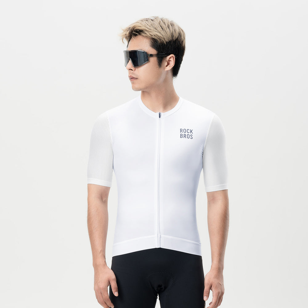 Rockbros 15200025 Short Sleeve Cycling Jersey Size XXXL - White_1
