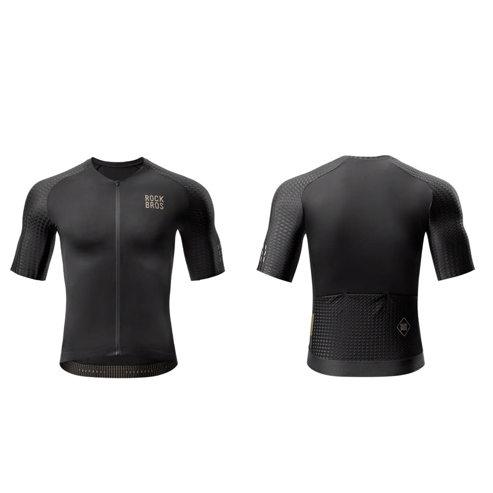 Rockbros YDDX011 Diamond Short Sleeve Cycling Jersey Size XS - Black_2